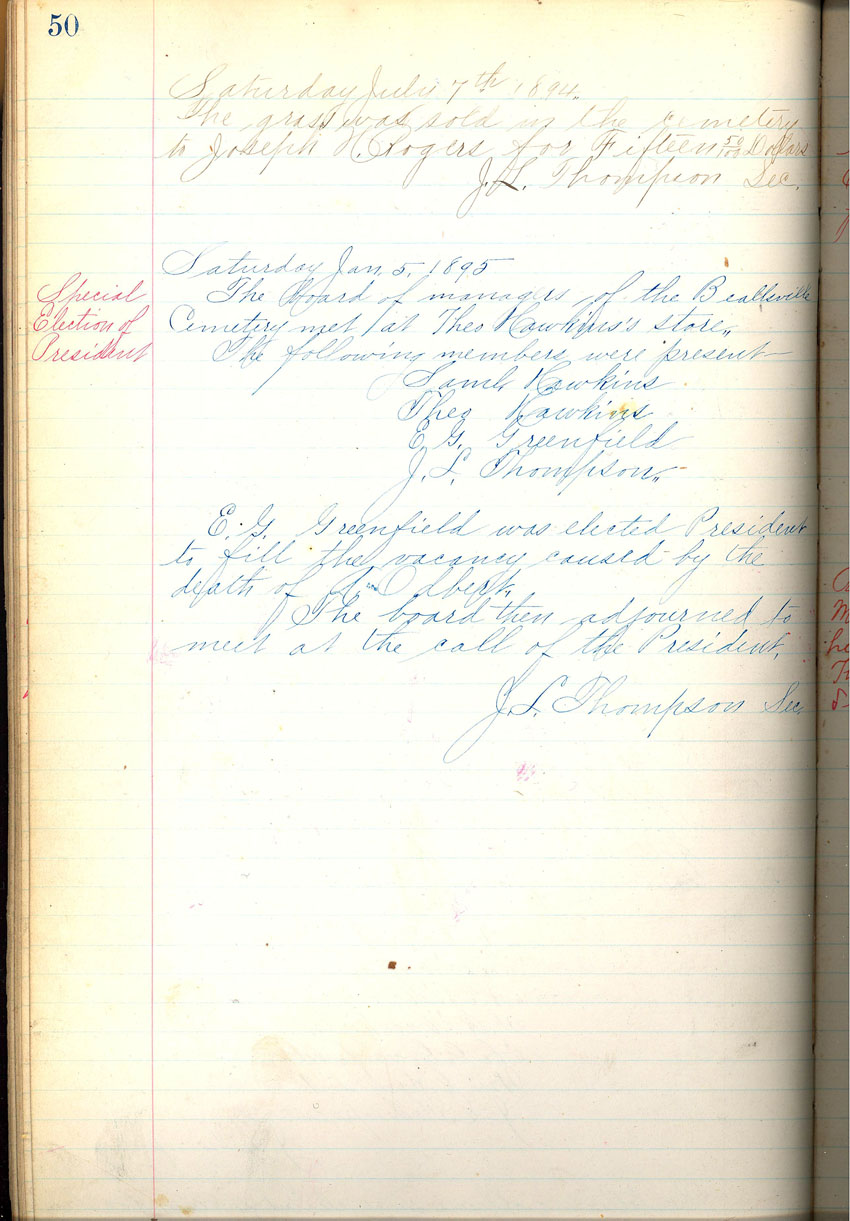minute book